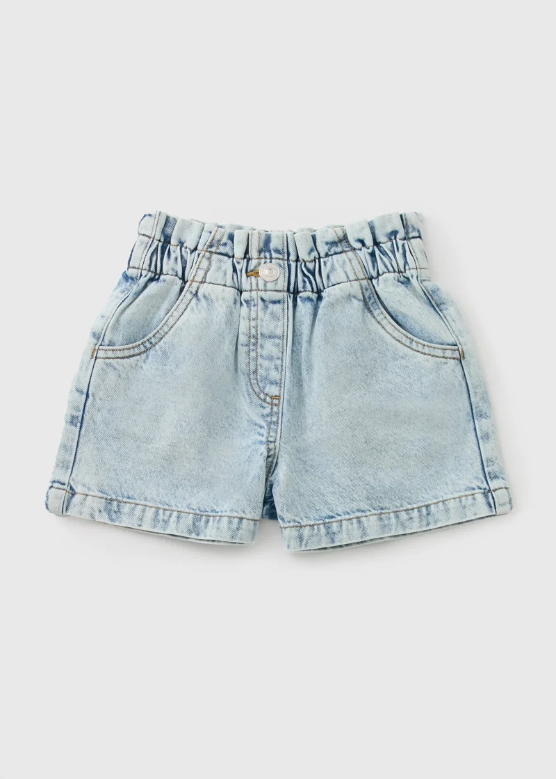 Matalan Girls Light Wash Denim Shorts