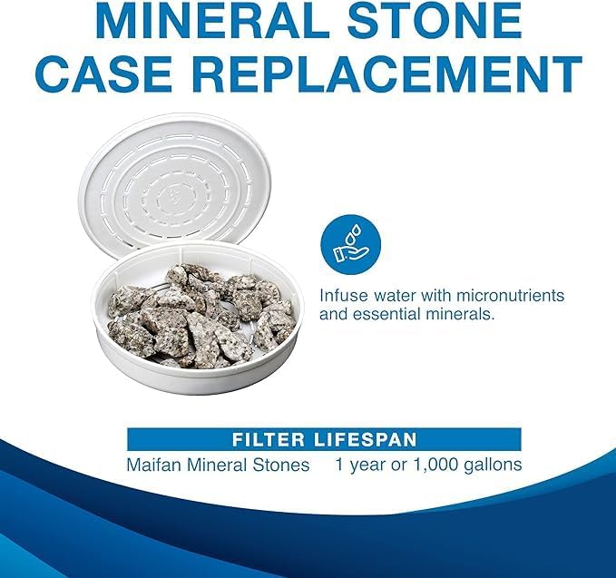 ZENWATER Genuine Maifan Mineral Stones Filter Case Replacement - Exclusively for Zen Water Countertop Gravity Filtration System - Clean and Mineral-Rich Hydration - Image 2