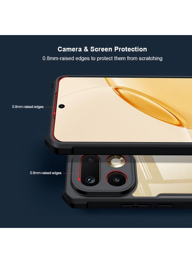 إكسوند غطاء Realme 16 Pro+، هيكل TPU + PC مقاوم للصدمات، إطار مرتفع لحماية العدسة من التآكل، غطاء خلفي نحيف مقاوم للاصفرار - Image 2