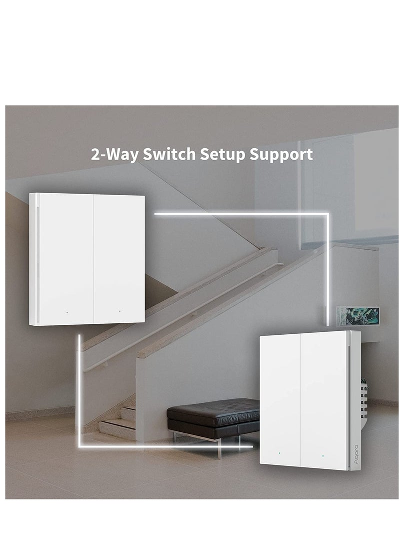 Aqara Smart Wall Switch H1 (with Neutral, Double Rocker) - Image 4