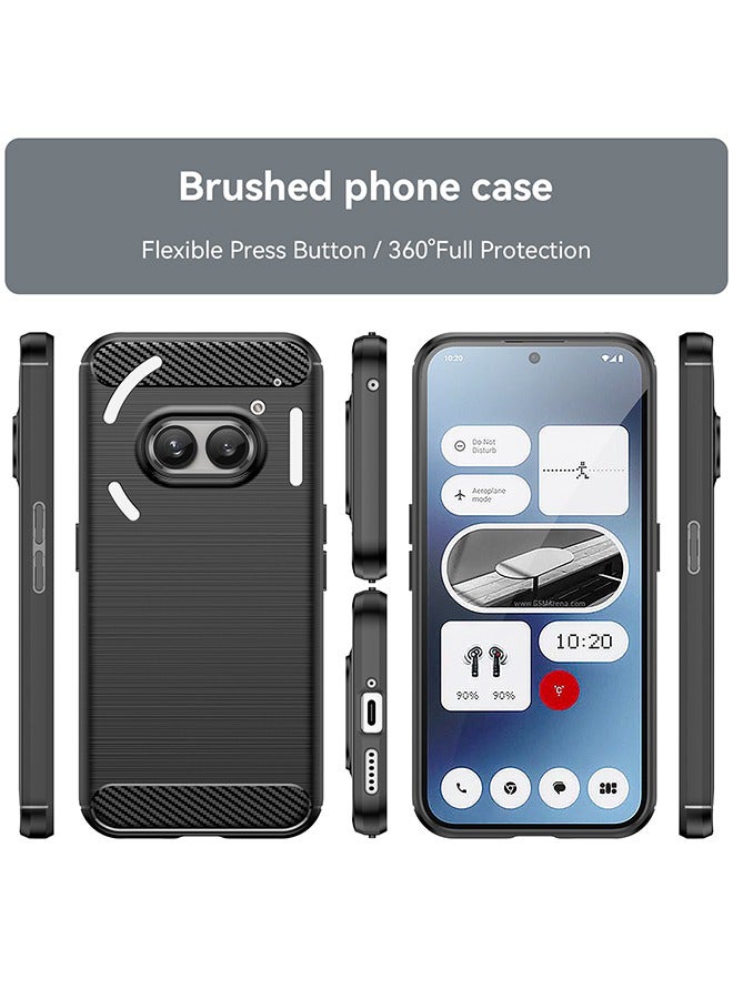 Nothing Phone 2A Case Cover with Soft TPU Carbon Fiber Texture Anti-Scratch Shockproof Slim Anti-Drop Bumper Back Cover Comfortable Touch shell Phone Accessory for Nothing Phone 2A 5G - Image 2
