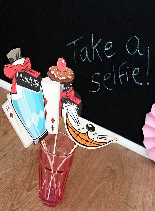 ASVP Shop Alice in Wonderland Props - Holding Signs for Mad Hatters Tea Party - Huge Pack - Party Supplies - Image 4