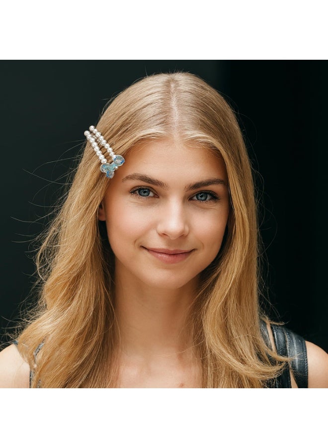 التعارف مشابك شعر معدنية من حجر الراين واللؤلؤ على الطراز الكوري من Annacreations، دبوس شعر أنيق من المجوهرات للنساء والفتيات (عبوة من 25 قطعة) - Image 5