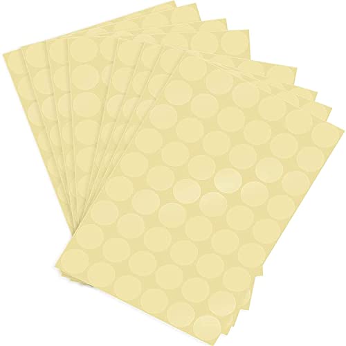 iberry's 1 inch Diameter Transparent Stickers|Transparent Stickers to Seal Boxes and Envelopes|Stickers for Order Packing- Set of 280 Stickers - Image 1