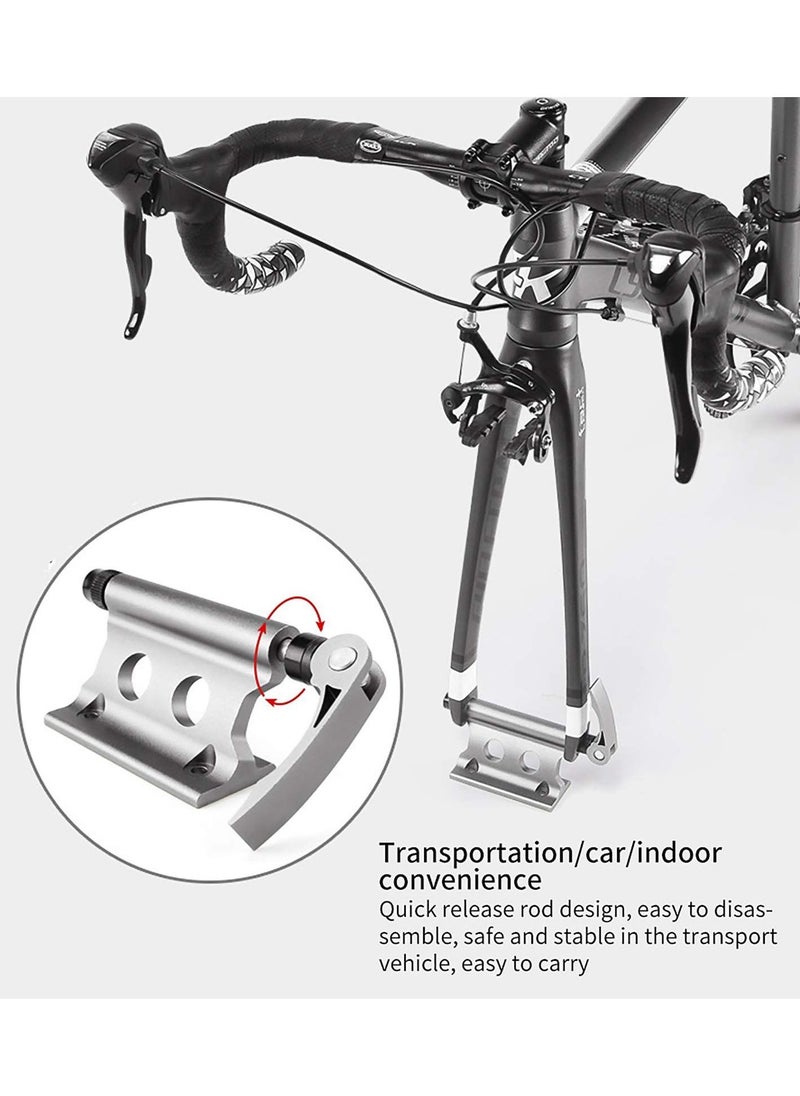 Y&D - Quick Release Fork Mount Bike Block Aluminum Alloy Bicycle Front Fixed Clip Luggage Rack For Truck Trailer, for Road Stand - Image 1
