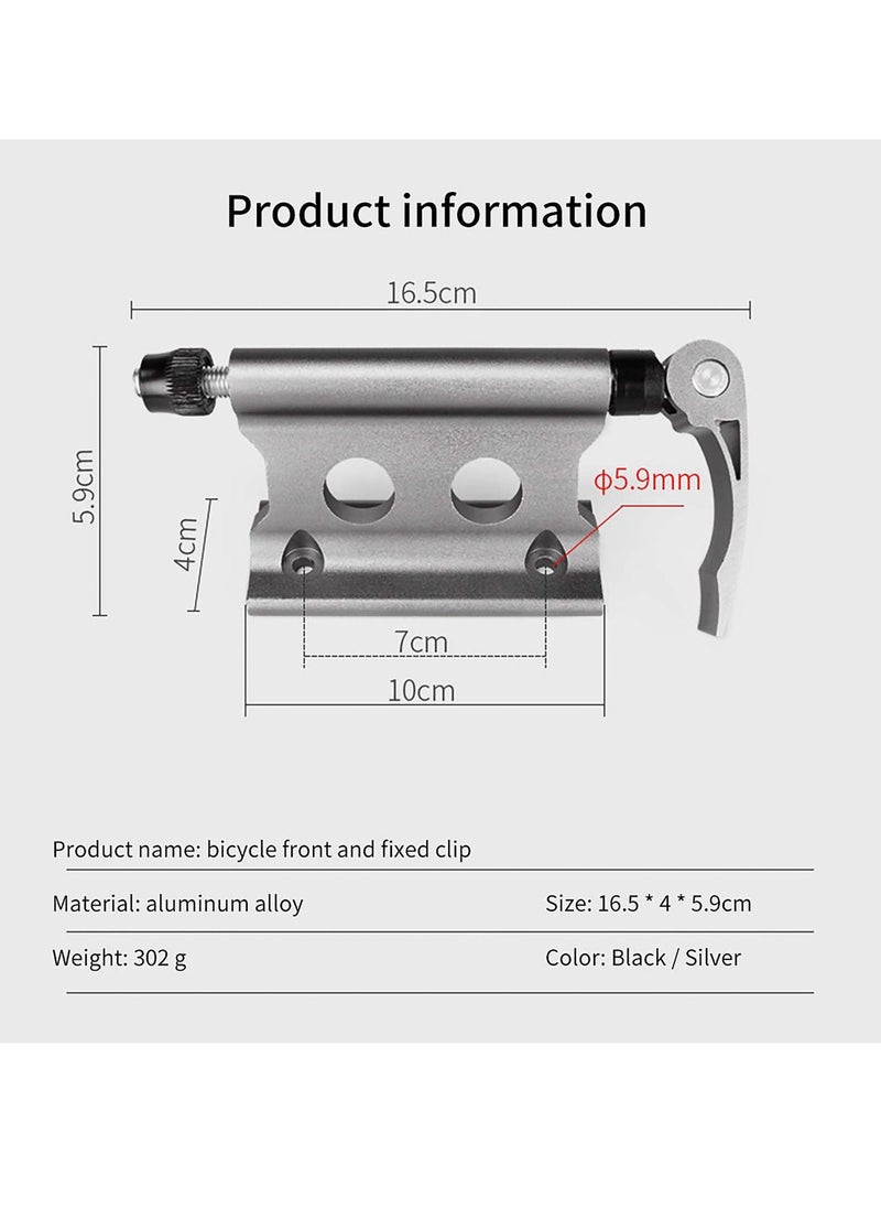 Y&D - Quick Release Fork Mount Bike Block Aluminum Alloy Bicycle Front Fixed Clip Luggage Rack For Truck Trailer, for Road Stand - Image 1