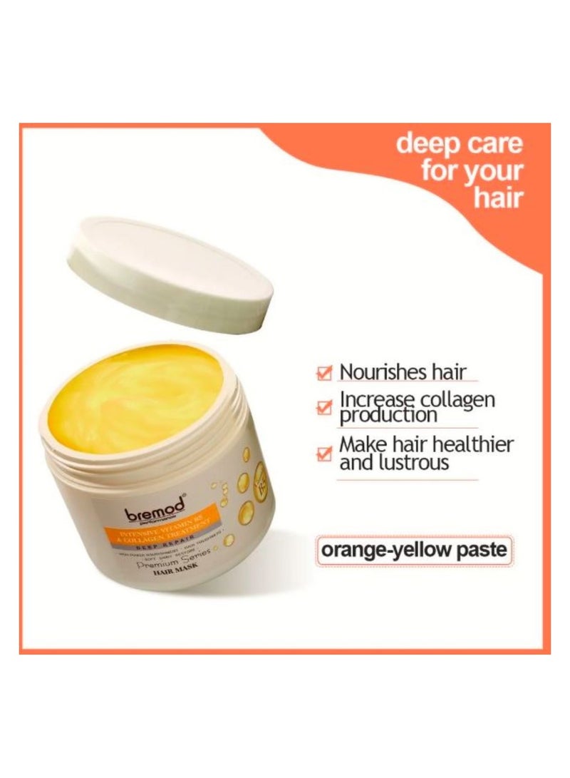 بريمود قناع الشعر المكثف بفيتامين ب5 والكولاجين لإصلاح الشعر بعمق 500 مل - Image 2