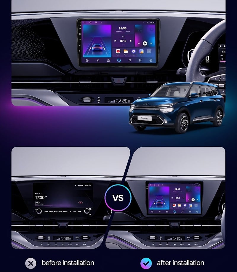 Vierex Kia Carens 2022-2024 Android Car Stereo with GPS & Wireless Connectivity - Image 2