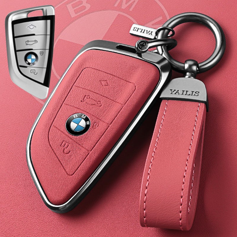 BMW Premium BMW Key Case for X3, X5, 5 Series, 3 Series, and iX3 - Aluminum Alloy Design - Image 1
