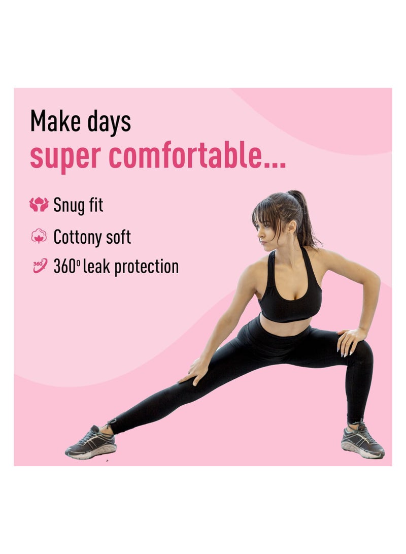 Sirona Disposable Period Panties for Women | S – M | 360° Sanitary Protection for Regular Flow | No Leakage, No Rashes, No Discomfort | Maternity Panties with High Absorbency | Pack of 5 - Image 3