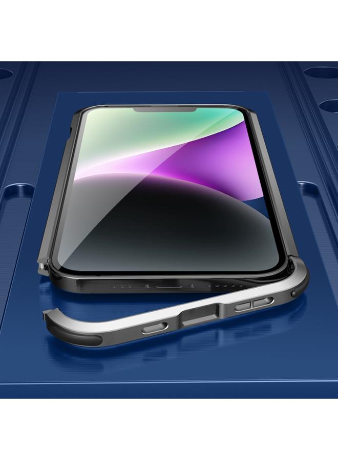 اس-توب جراب لهاتف iPhone 14 Pro Max بأربع زوايا وإطار معدني مقاوم للصدمات - Image 4