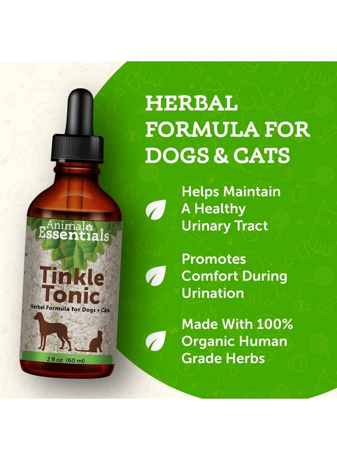 Animal Essentials Tinkle Tonic - Herbal Formula for Dogs and Cats, Healthy Urinary Tract, Kidney Support, 100% Organic Human Grade Herbs - 2 fl oz - Image 2