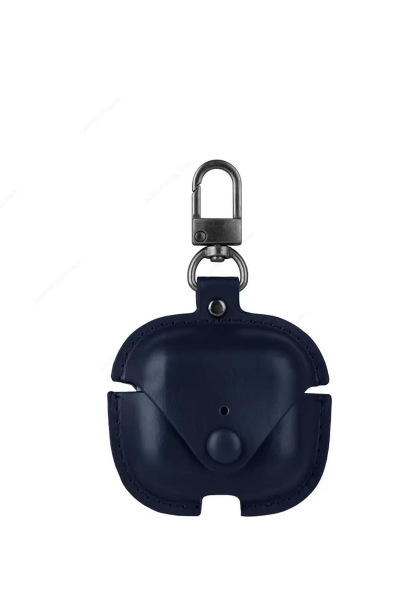 Leather Compatible with Anker Soundcore R50i Case Cover, Leather Shockproof Protective Case Wireless Earbuds with Carabiner - Image 1