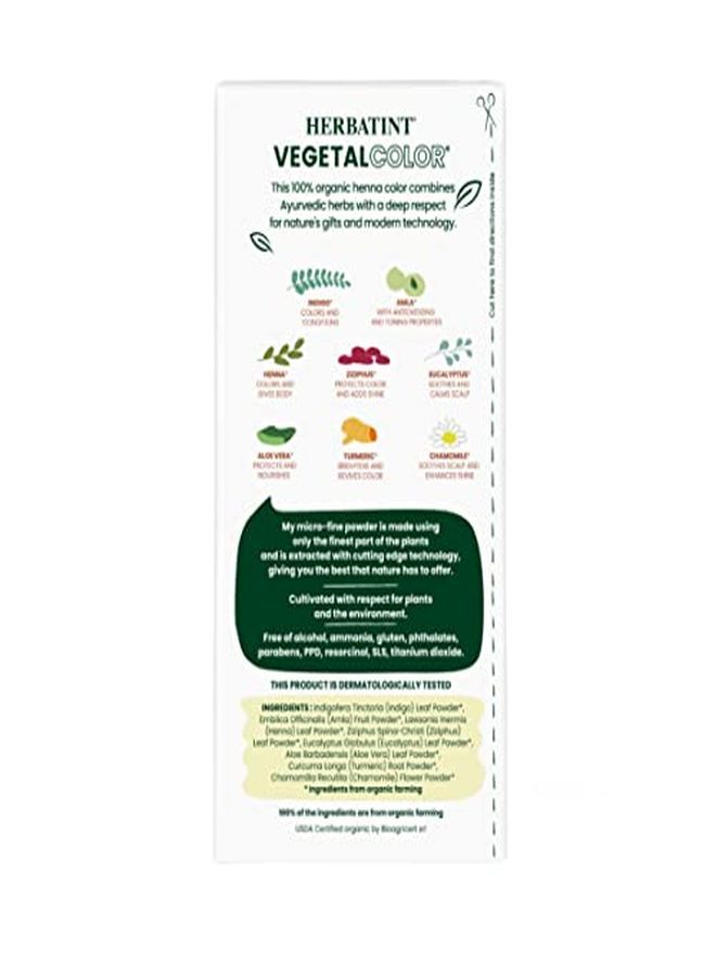 Henna Color Organic Hair Dye Plantbased Henna Powder & Herbal Formula Vegan Soft Black 3.5Oz