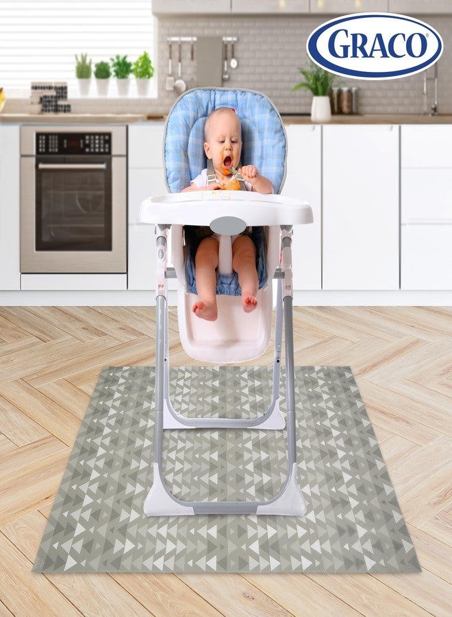 Graco Baby Disposable Splat Mats - 60 Count, 47" x 40", Biodegradable Floor Protector for Mealtime, Under High Chair, Home & Restaurant Use, Port Design - Image 3