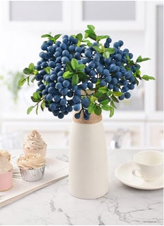 Realistic Blueberry Stems - 4Pcs Artificial Blue Fake Blueberries for Wedding Bouquets, Home Decor & Party Decorations - pzsku/Z6820A38A05507C03DD4FZ/45/_/1722334516/3b3e6135-5d7a-4504-94bc-ae842cf7a62c