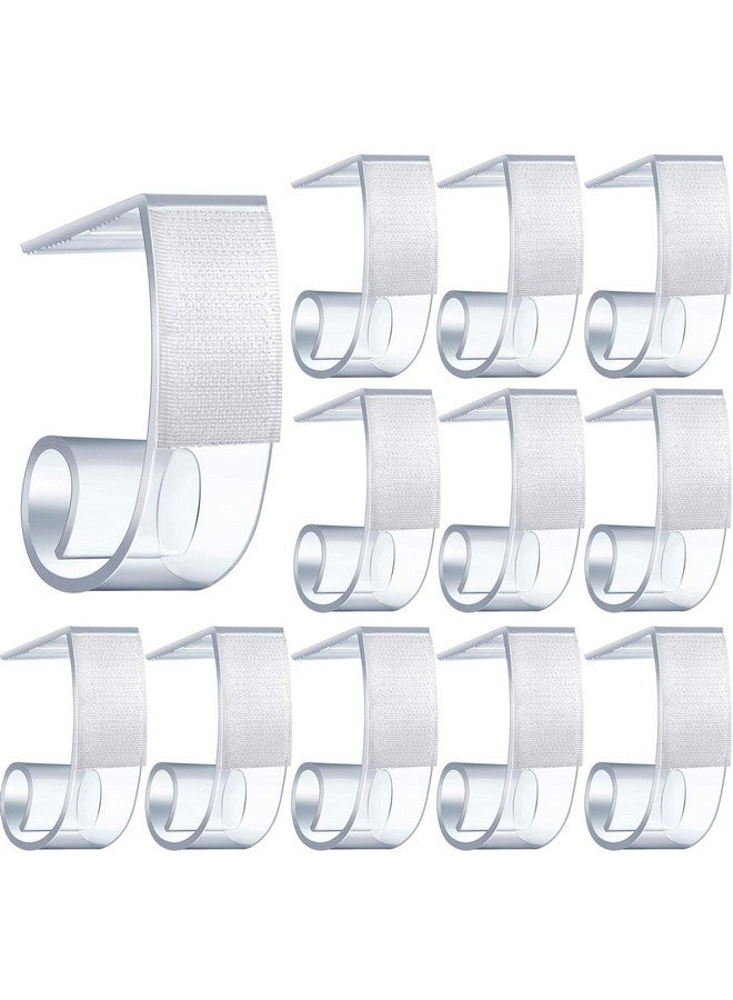 BOAO Boao 25 Pieces Table Skirting Clips SMC Model Plastic Tablecloth Clips for Table 1.5-2 Inch with Hook and Loop for Meeting Party Indoor Outdoor Events - Image 1