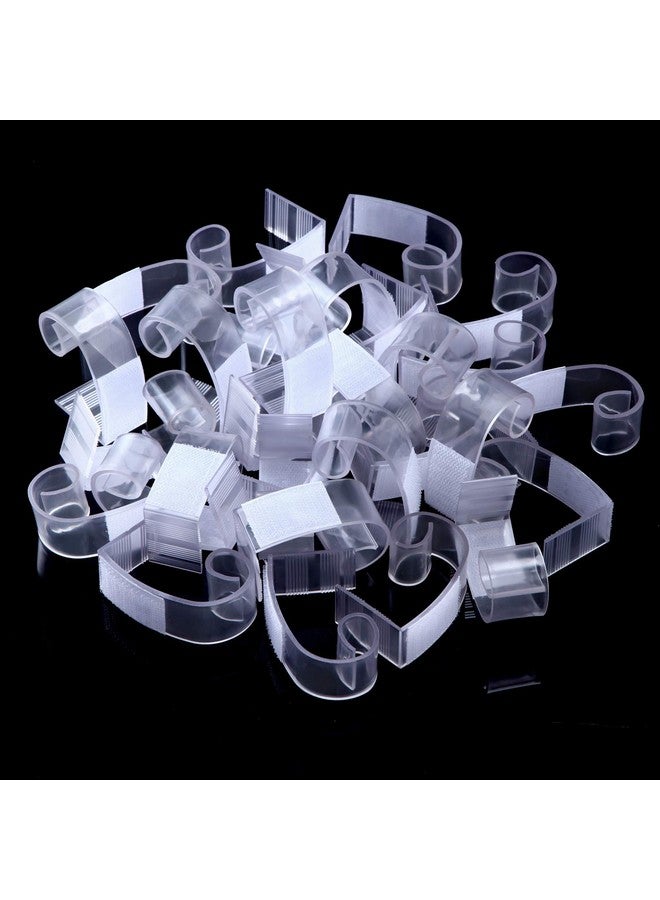 BOAO Boao 25 Pieces Table Skirting Clips SMC Model Plastic Tablecloth Clips for Table 1.5-2 Inch with Hook and Loop for Meeting Party Indoor Outdoor Events - Image 2