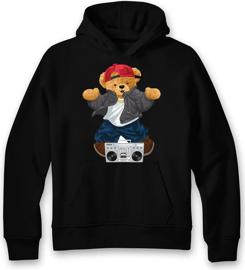 ادا بيبيك تشوكوك Ada Baby Kids Oversize Hiphop Bear Printed Kids Sweatshirt