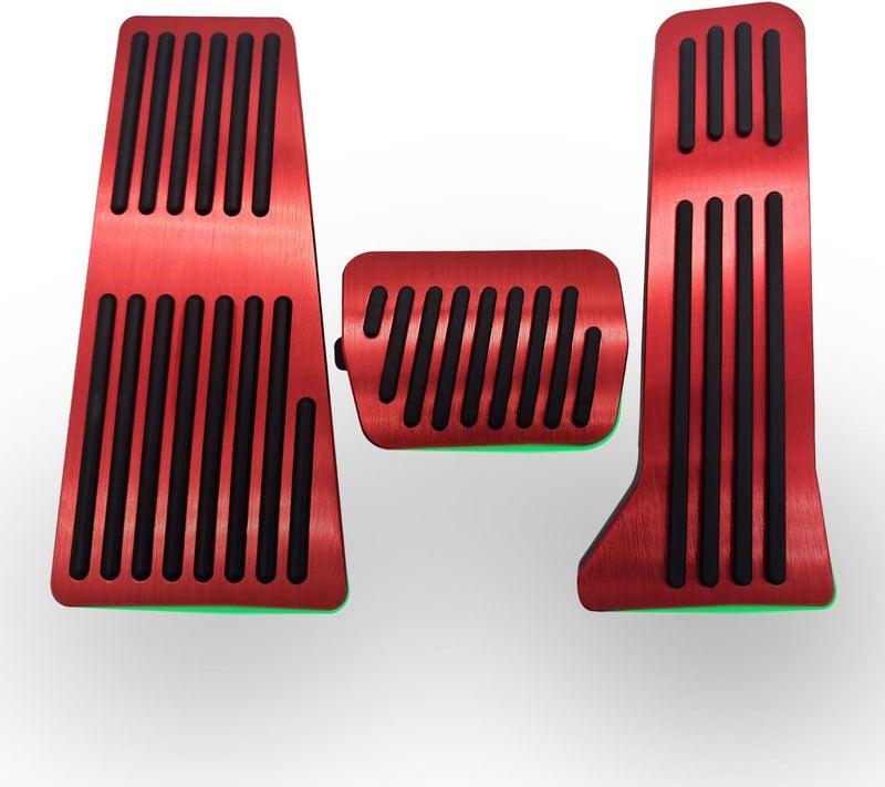 Rxmgf Red Brake Foot Rest and Gas Accelerator Pedal Covers for Mazda CX-3, CX-5, CX-9, Mazda 2, 3, 6 - Image 1