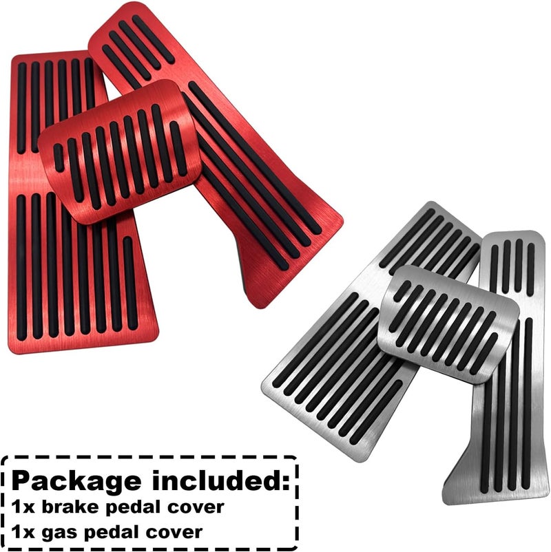 Rxmgf Red Brake Foot Rest and Gas Accelerator Pedal Covers for Mazda CX-3, CX-5, CX-9, Mazda 2, 3, 6 - Image 5