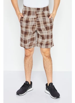 adidas Originals Men  Regular Fit Training Shorts, Brown Combo  - Image 1