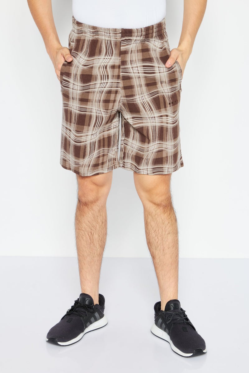adidas Originals Men  Regular Fit Training Shorts, Brown Combo  - Image 1