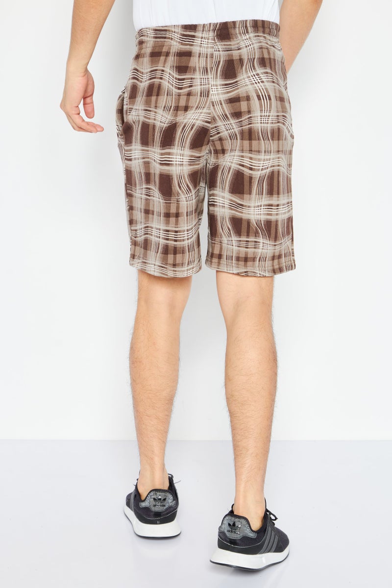 adidas Originals Men  Regular Fit Training Shorts, Brown Combo  - Image 4