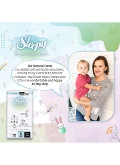 Sleepy Bio Natural Pants Size 5, 120 Count, 3 X 40 Pieces, Organic Comfort Superior Absorbency, Eco-Friendly Hypoallergenic  - Image 4