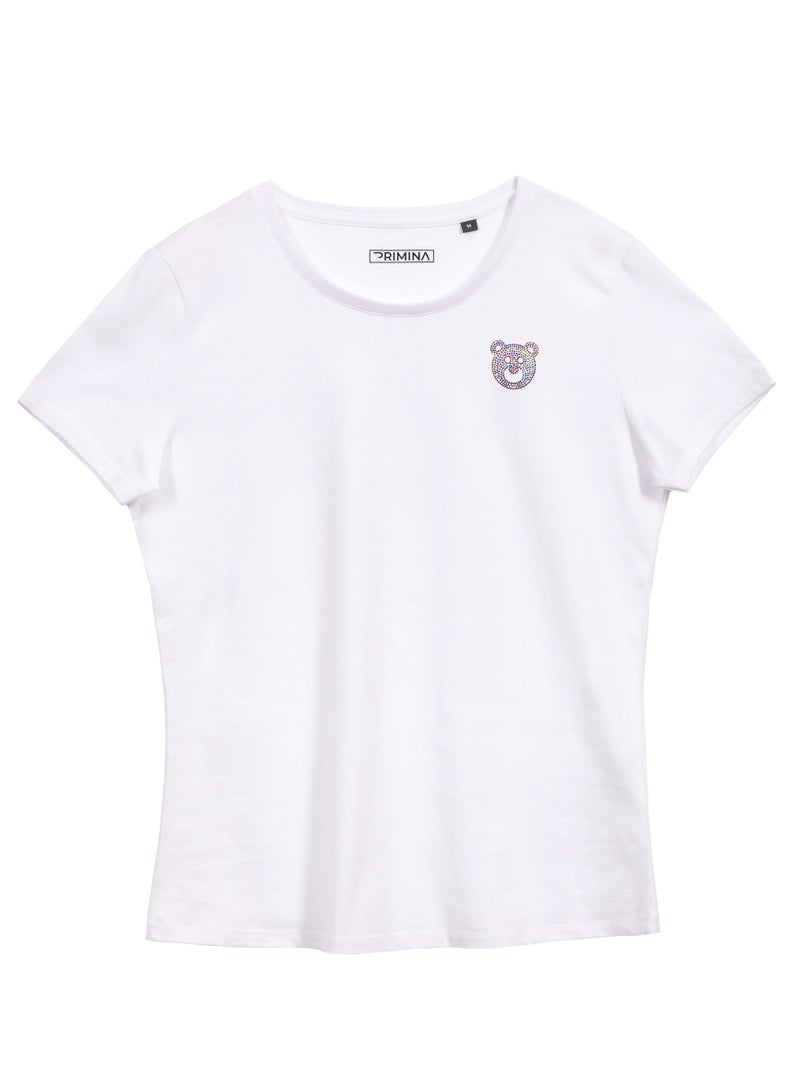 Primina Women's printed T-Shirt -Bear, round neck, 100% cotton, regular fit - Image 1