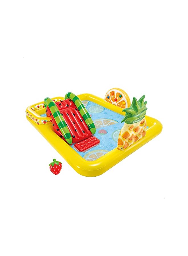 INTEX Fun and Fruity Play Center Inflatable Swimming Pool, 244 cm x 191 cm Size