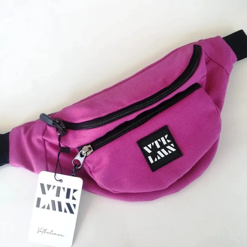 Vatkalimon Plain Fuchsia Shoulder and Waist Bag