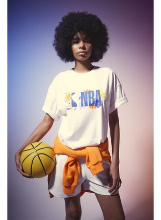 Woman Oversize Fit-Nba Crew Neck Knitted Short Sleeve T-Shirt - pzsku/Z68210AE6827954712B31Z/45/_/1713342756/1dbe62a0-36fc-4beb-b3e1-49b468dcc99c