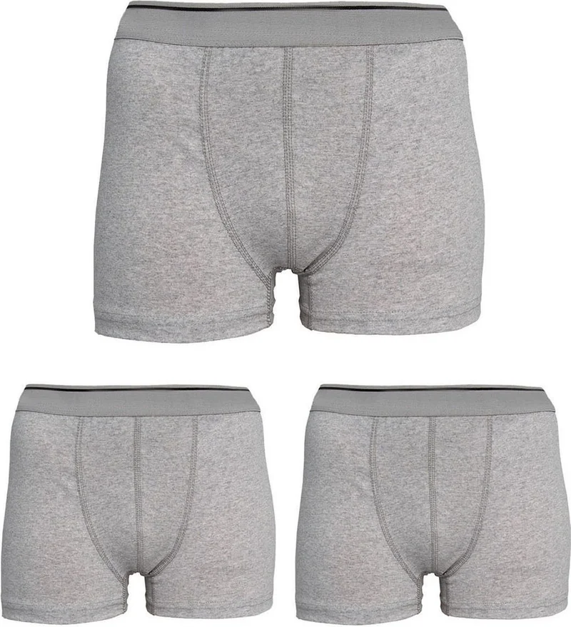 Belifanti Collection Men's Cotton 6-Piece Black Sports Undershirt and 6-Piece Gray Boxer 12 Piece Set