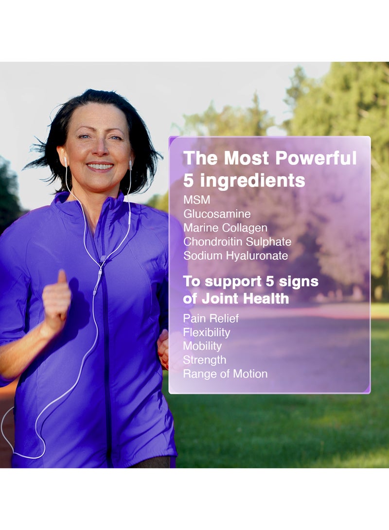 EVA PHARMA Genuphil Advance 5 In 1 formula, Glucosamine, Collagen, Chondroitin, MSM & Sodium Hyaluronate Supplement 30-Sachets – for enhanced joint performance & joint pain relief. - Image 4