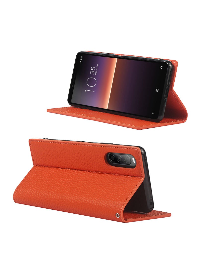 Suteni Flip Cover Card Slots Leather Phone Case for Sony  - Image 2
