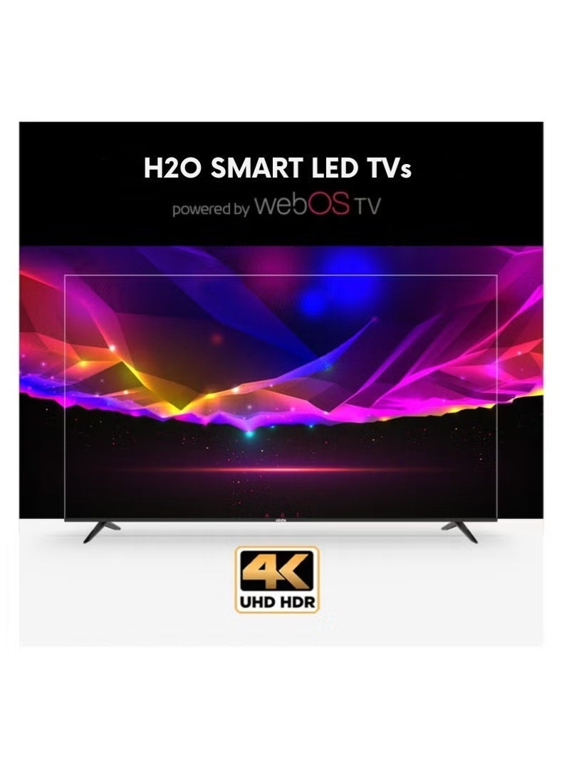H2O 75-Inch 4K Ultra HD Smart LED TV – WebOS Platform with Magic Remote & AI Voice Control, Dolby Audio, Wi-Fi & Screen Mirroring, Sleek Frameless Bezel-Less Design – Model H2LED4K75WOX - Image 2
