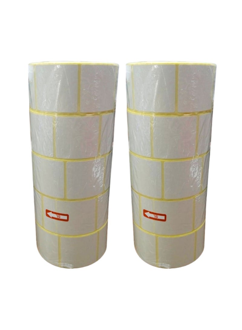 Terabyte 5 Rolls - 38mm x 40mm Barcode Label Sticker Direct Thermal 1000 Labels Per Roll for Zebra GC420d GC420t GK420d GK420t GX420d GX420t GX430t For Grocery, Supermarkets, Retail Store, Pharmacy. - Image 1