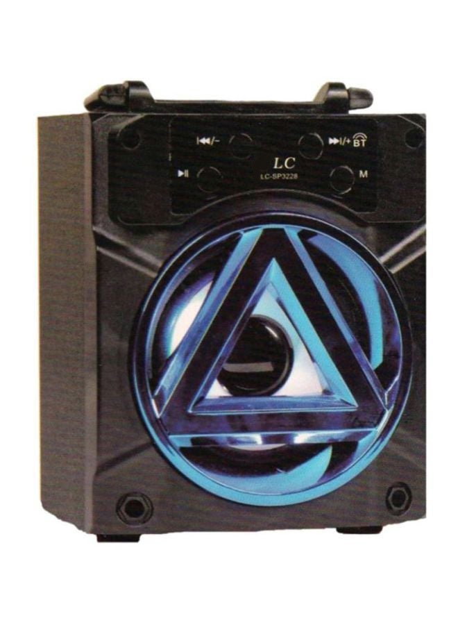 ال سي سماعة بلوتوث محمولة مع إضاءة LED وتصميم عصري وصوت قوي