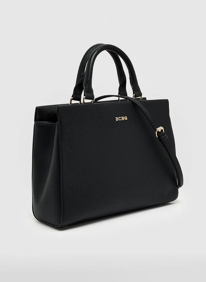 بي سي بي جي BCBG Womens BCBG61249 Top Handle Bags, Black