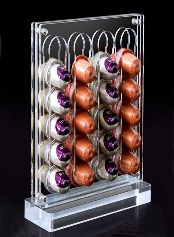 MIXDE Transparent Nordic Acrylic Coffee Pods Holder Display Rack Coffee Capsule Stand Kitchen Capsule Storage Rack  - Image 1