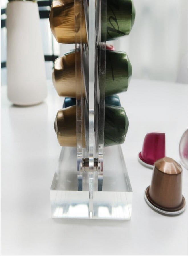 MIXDE Transparent Nordic Acrylic Coffee Pods Holder Display Rack Coffee Capsule Stand Kitchen Capsule Storage Rack  - Image 3