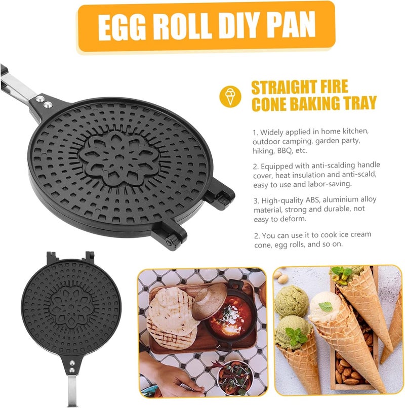 Nonstick Egg Roll Skillet Cooking Pan for Omelets Versatile Mold for Home Shop Use Even Heat Distribution Design - Image 5