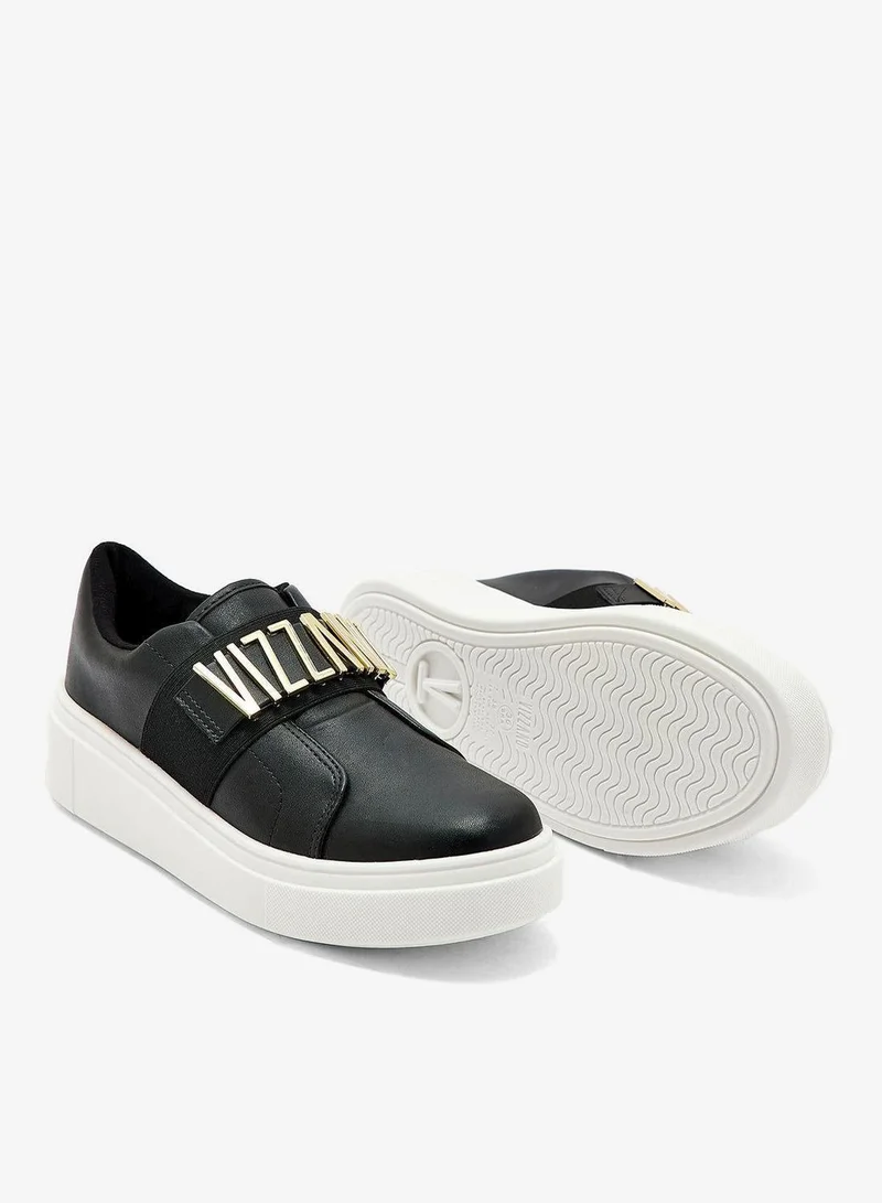 VIZZANO Black/Golden Comfort Women’s Sneakers – Lace-Up Ladies Sneakers & Casual Sneakers for Girls for Women | Best Price UAE