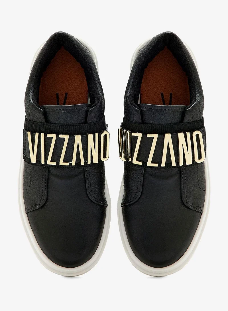 VIZZANO Black/Golden Comfort Women’s Sneakers – Lace-Up Ladies Sneakers & Casual Sneakers for Girls for Women | Best Price UAE