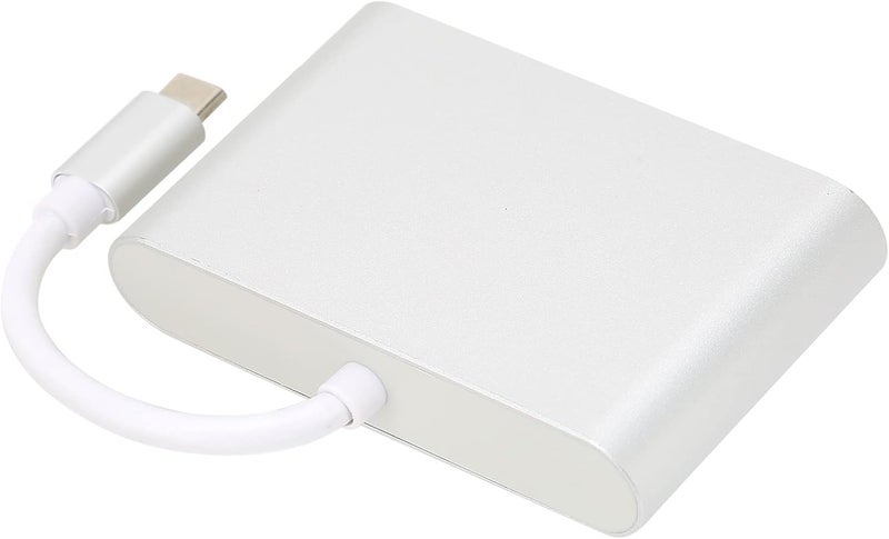 aqxreight: محول من نوع Type C إلى VGA/USB3.0 مزود بوظيفة PD (Power Delivery)، مناسب لاستخدامات لوحات المفاتيح والأقراص الصلبة (U Disks). يوفر أمانًا أثناء الاستخدام. - نوع المنتج: محول من نوع Type C إلى VGA/USB3.0. - المادة المستخدمة: … - نوع الواجهة: Type C للاتصال بالجهاز، بالإضافة إلى واجهات PD وUSB3.0. - اللون: فضي. - معلمات الجهد الكهربائي: … - طريقة الاستخدام: تثبيت المحول بشكل تلقائي (Plug and Play). - قائمة المكونات: محول واحد. - Image 3