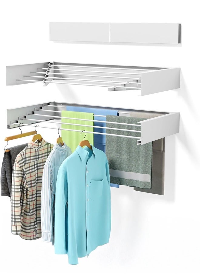 Cady One Stadium 5 Post Wall Mounted Folding Clothes Drying Rack  - Image 1