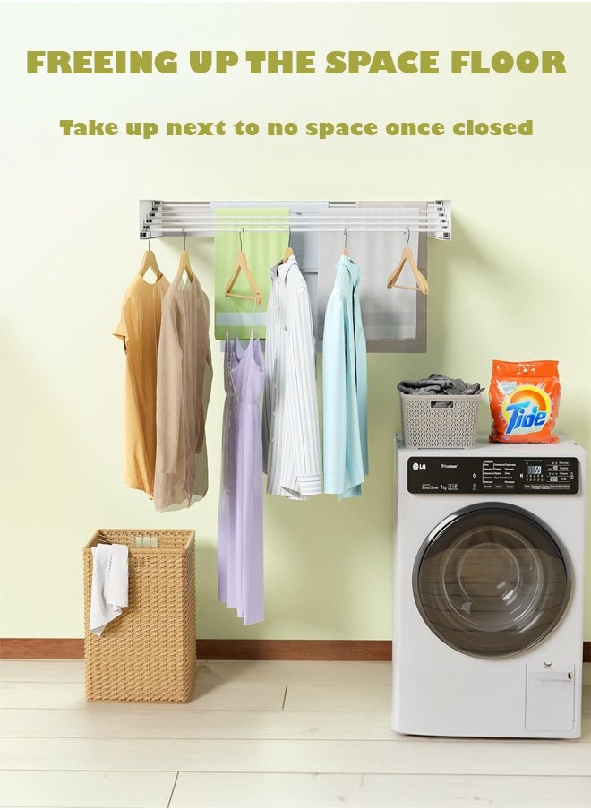 Cady One Stadium 5 Post Wall Mounted Folding Clothes Drying Rack  - Image 2