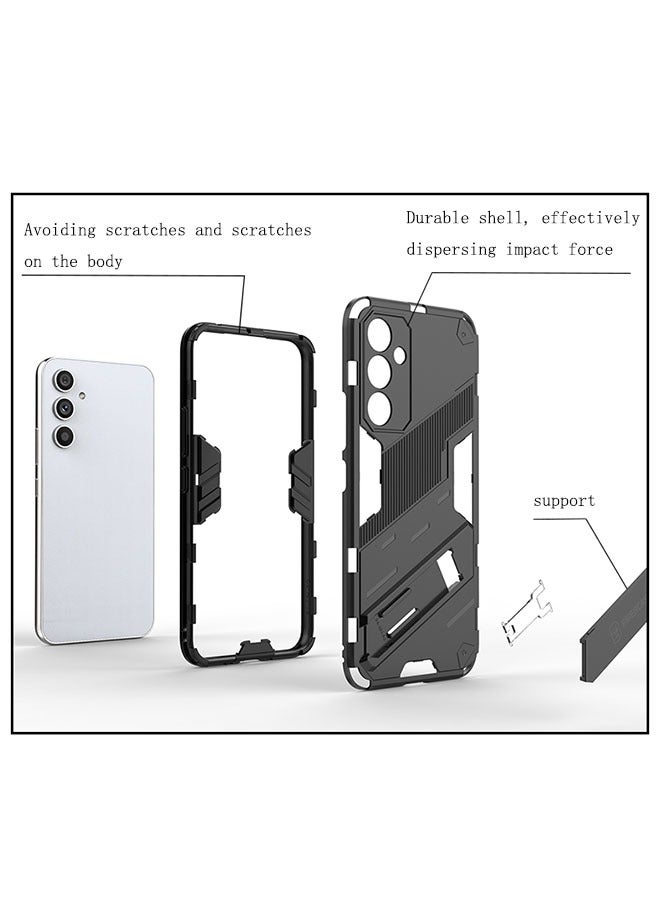 أوشن غطاء سامسونج جالاكسي A14 5G ، مع دعم غير مرئي المغناطيسي امتصاص السيارات ، الصف العسكرية اختبار الصدمة ، جالاكسي A15 ز الثقيلة واقية من الصدمات كم ( أسود ) - Image 3