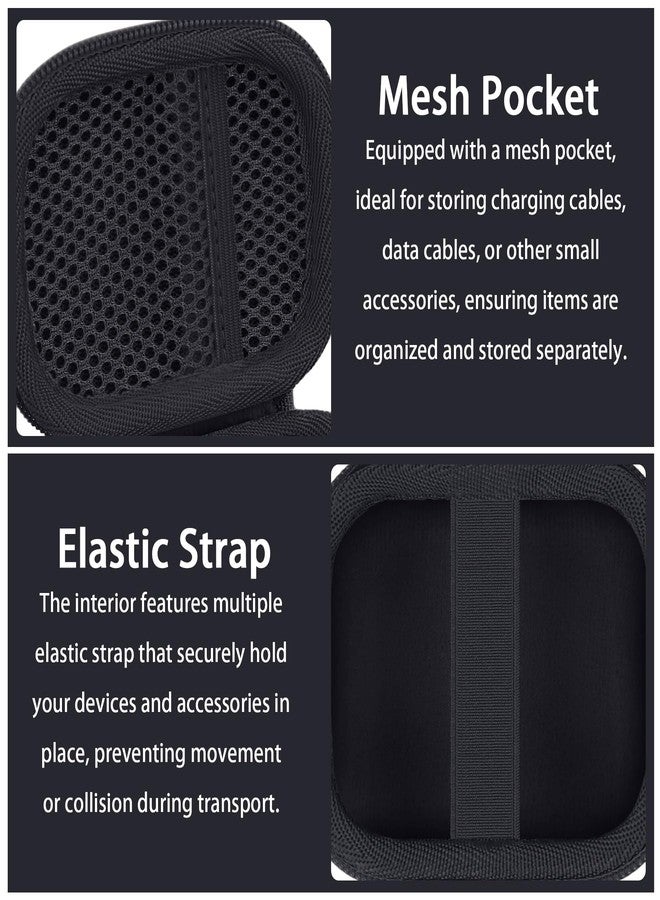 كو2كريا co2CREA Hart Reise Schutz Hülle حقيبة لهاتف Beats Powerbeats Pro 2 Kabellose In-Ear Kopfhörer mit Bluetooth(Nur Fall, Ohne Kopfhörer) - Image 3